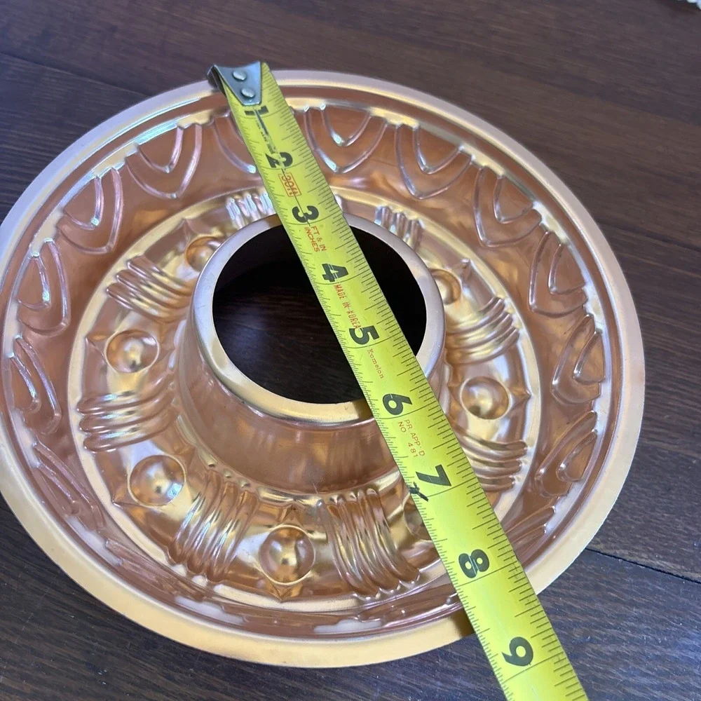 Copper Tone Jello Mold‎ 3 1/2 Cups Ice Ring Bundt Cake Wall Hanging